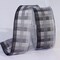 The Ribbon People Gray and Black Plaid Wired Craft Ribbon 1.5" x 50 Yards